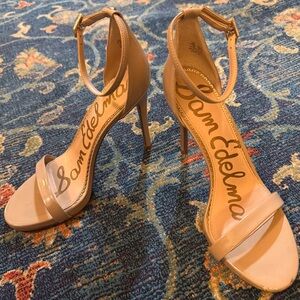Sam Edelman Beige Leather Heels